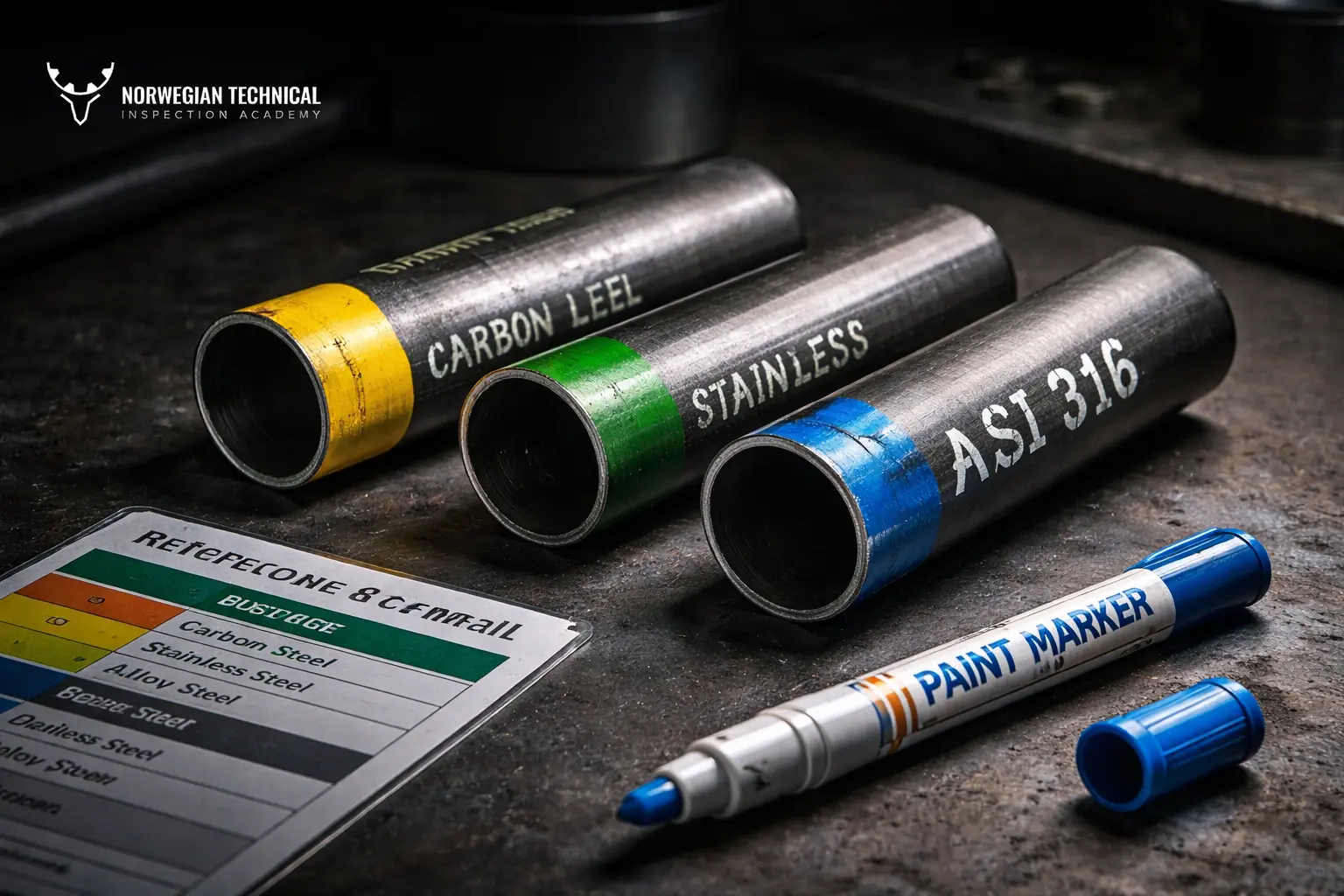 Color Coding and Marking for Metals: Quick Reference for Receiving and Inspection