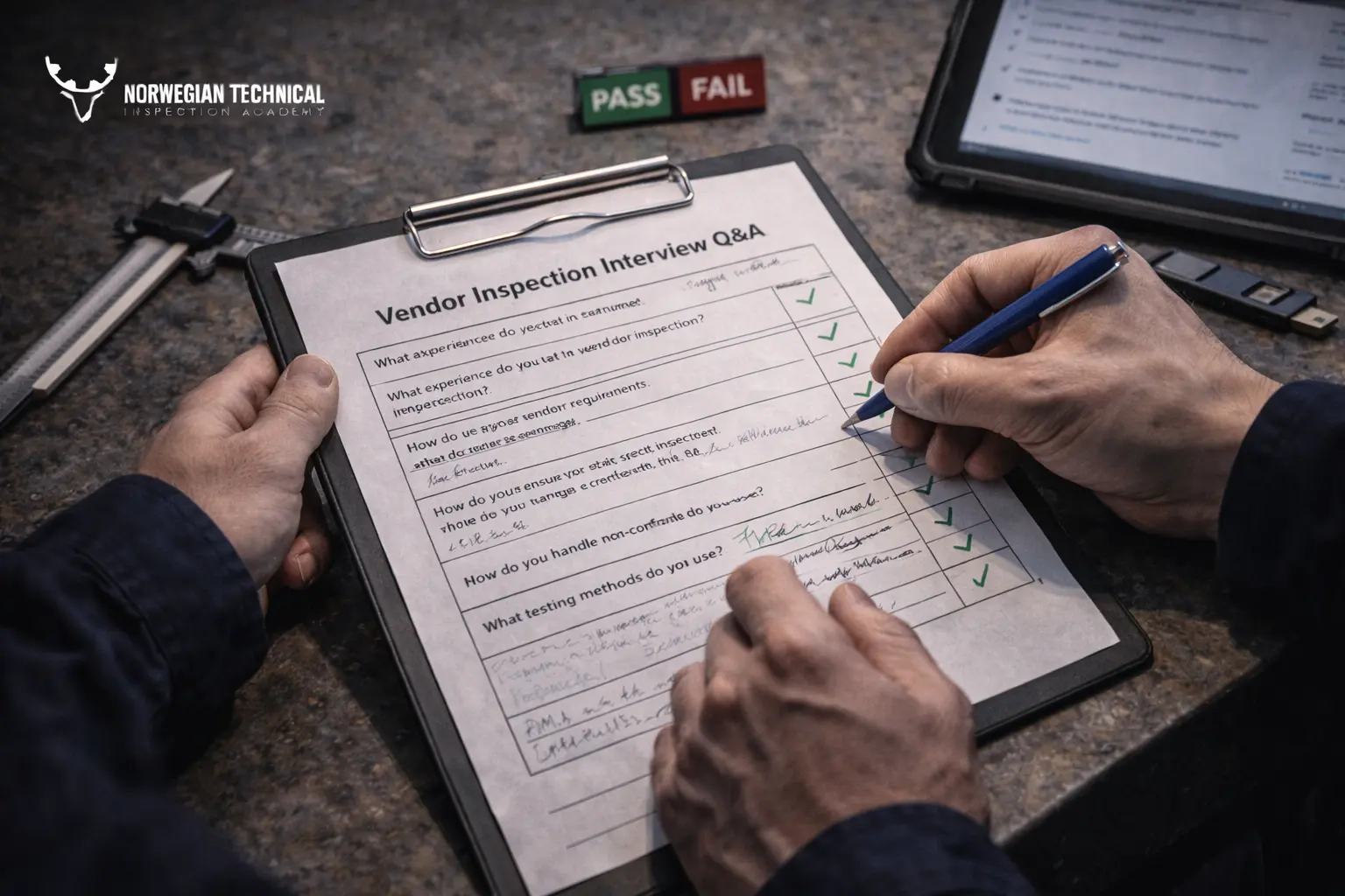 Top 30 Vendor Inspection Interview Questions & Answers