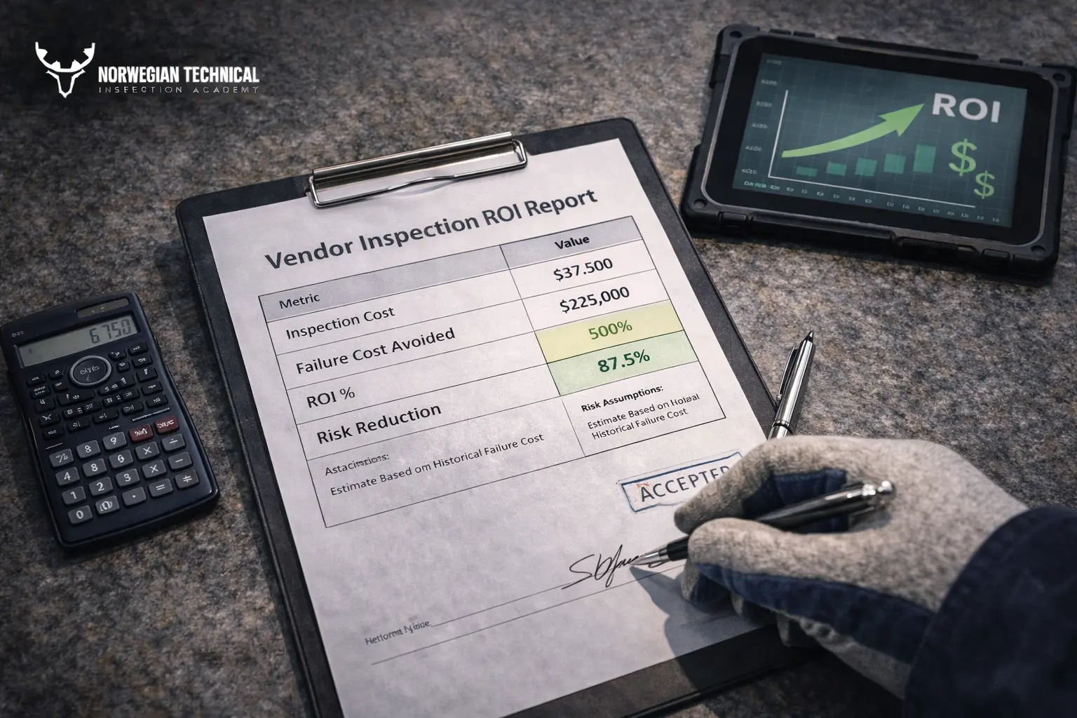 Vendor Inspection ROI Calculator: How to Prove the Value of Inspection
